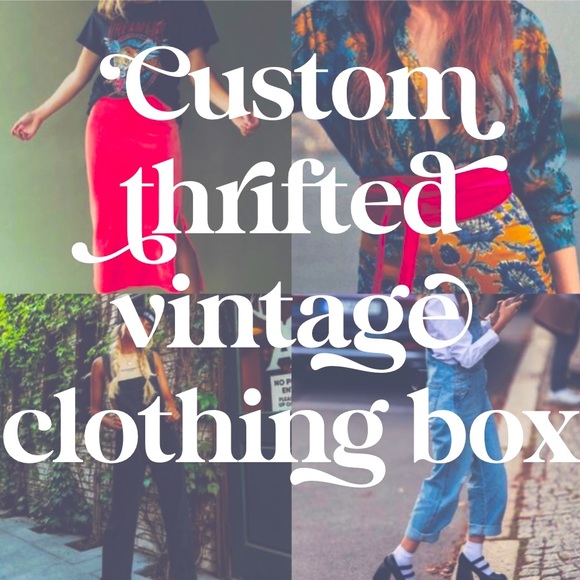 Vintage Other Customcurated Thrifted Vintage Clothing Box Poshmark